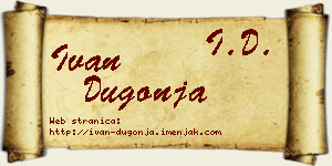 Ivan Dugonja vizit kartica